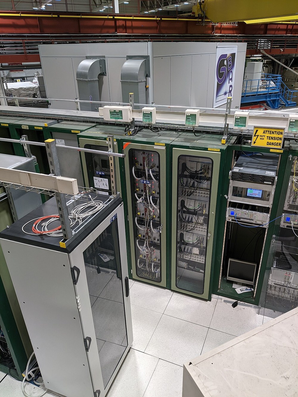 Computing servers installed in a rack